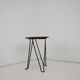 Tabouret en bois et métal, Tchécoslovaquie 1950