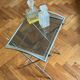 Nickel-plated metal dessert trolley
