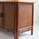 Buffet / Wooden and rattan sideboard 1960s / 1970s vintage