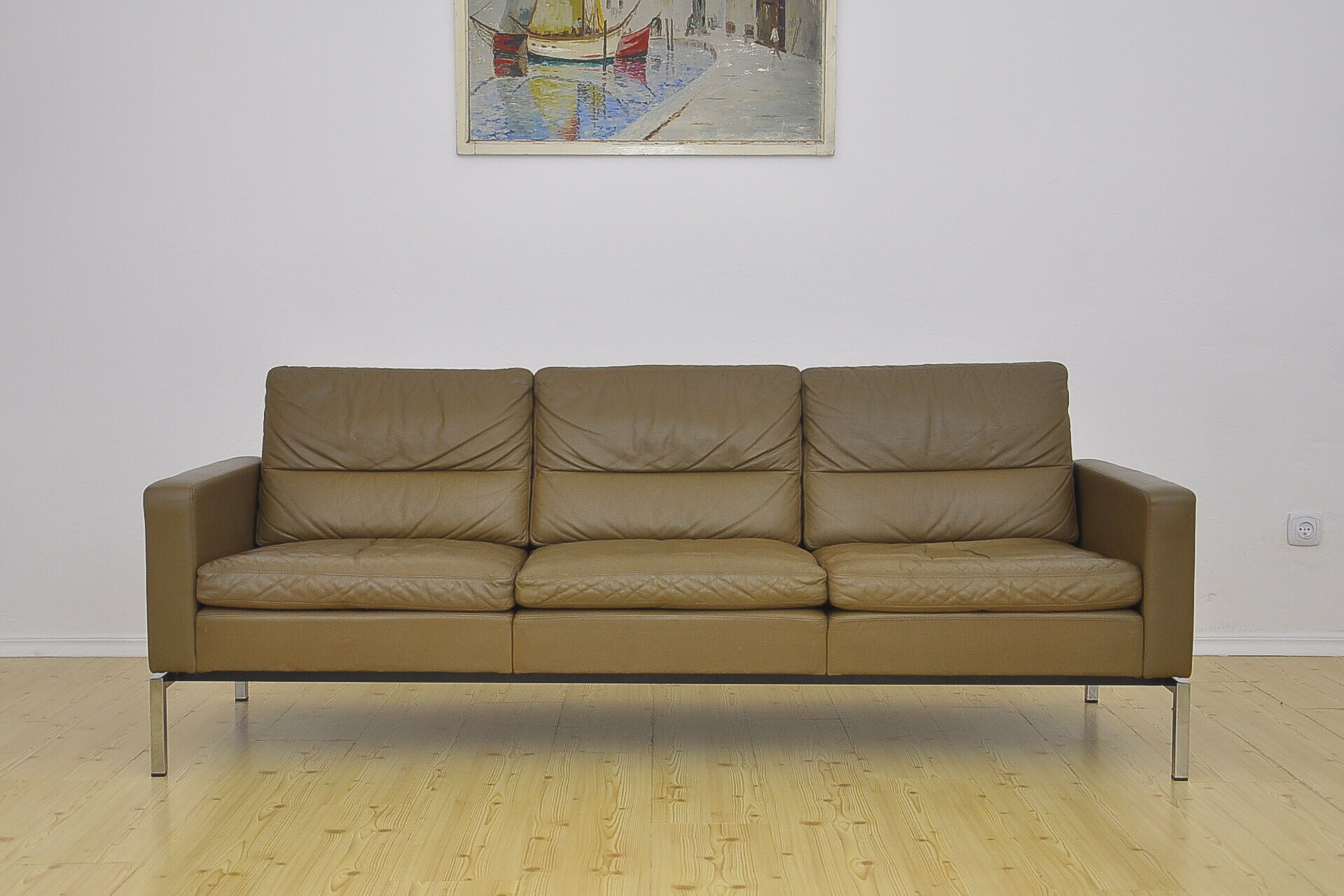Leather sofa and armchair by Hans Peter Piehl for Wilkhahn, 1960s