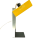 Space age yellow cubic table lamp, Italy 1970s