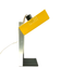 Lampe de table space age jaune, Italie années 1970