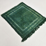 3x3 square green vintage rug 94x105cm
