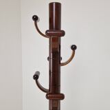 Italian Teak Wooden Coat Rack, 1980s