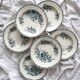 6 ironstone soup plates “Mûre” Badonviller