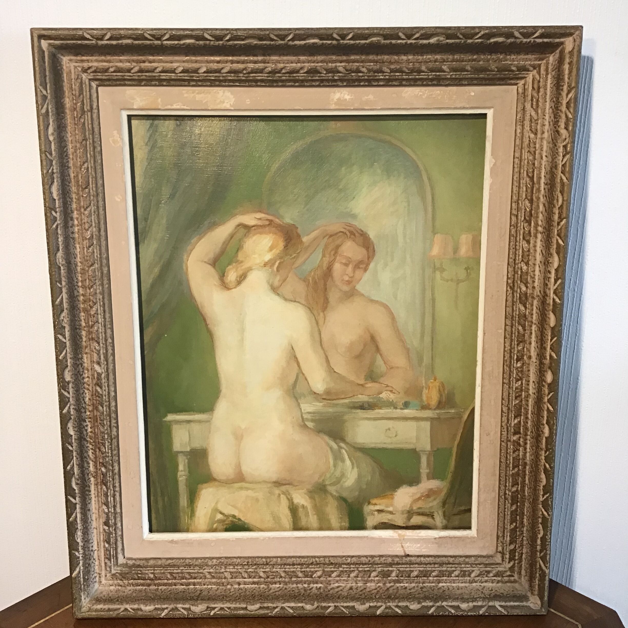 Female nude painting