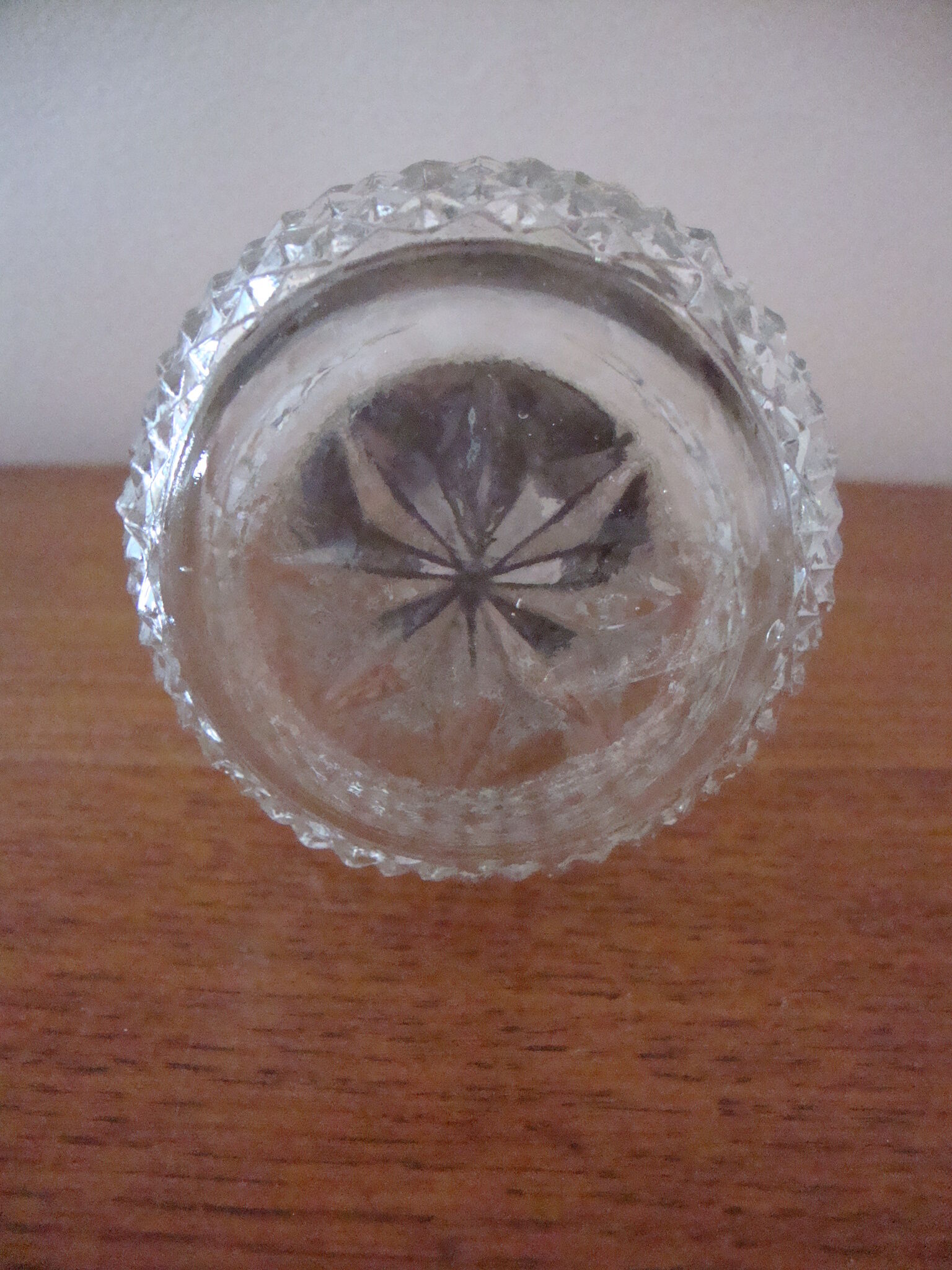 Vintage glass sugar pourer