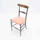 Rare pair of Campanino Chiavari walnut chairs by Fratelli Levaggi 1950