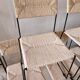 5 chaises italiennes paillées