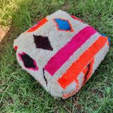 Moroccan carpet pouf