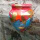 Glazed ceramic vase vintage 60s ceramics of gévaudan