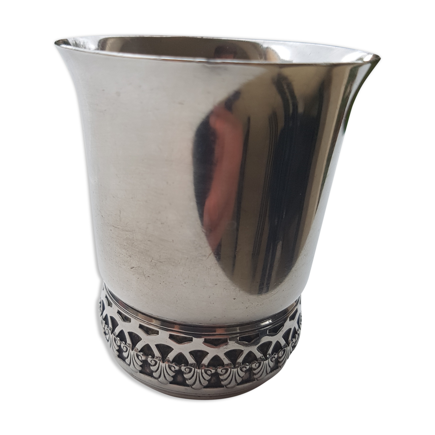 Cup in solid silver "medieval" 1950s
