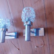 Pair of vintage 70's wall lights