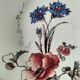 Assiette creuse Terre de Fer HB & Cie décor fleurs des champs 1900-1910