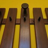 Mid century wall-mounted coat and hat rack, 1960s