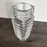 Brutalist vase František Vízner - Sklo Union Rosice (1963)