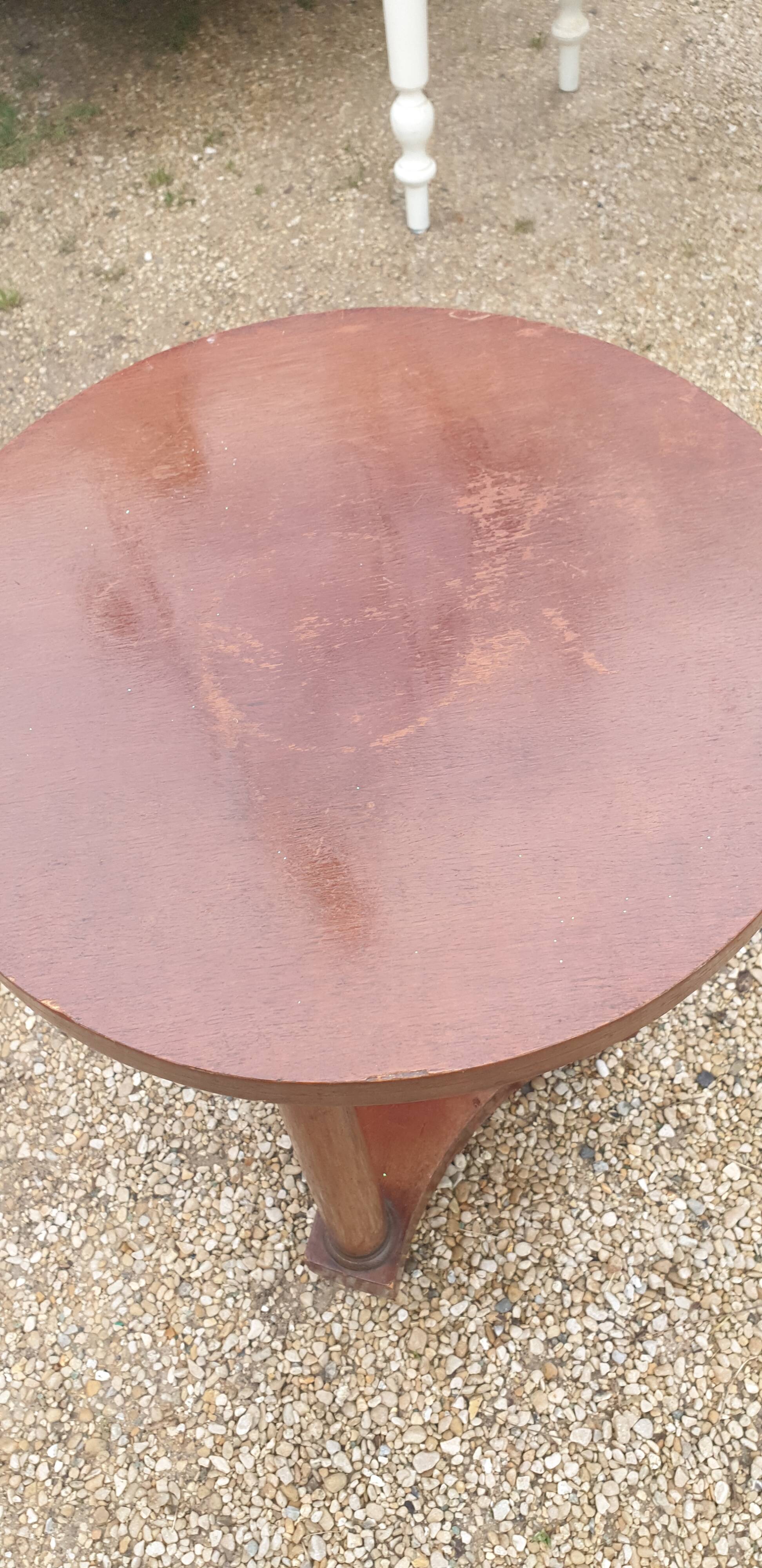 Empire pedestal table