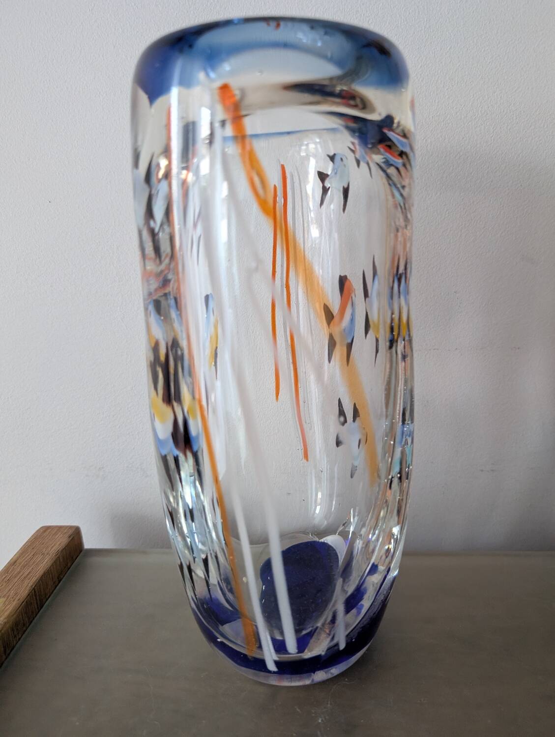 Alfredo Barbini Murano Vase
