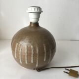 Sandstone lamp foot signed Michel Wojtowicz