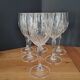 Crystal wine glasses with petal decoration