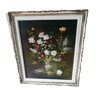 Huile sur panneau bouquet de fleurs