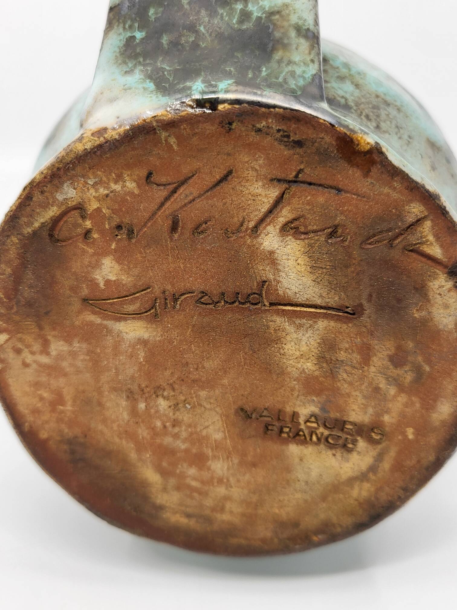 Alexandre Kostanda and Louis Giraud jug in French stoneware, 1940