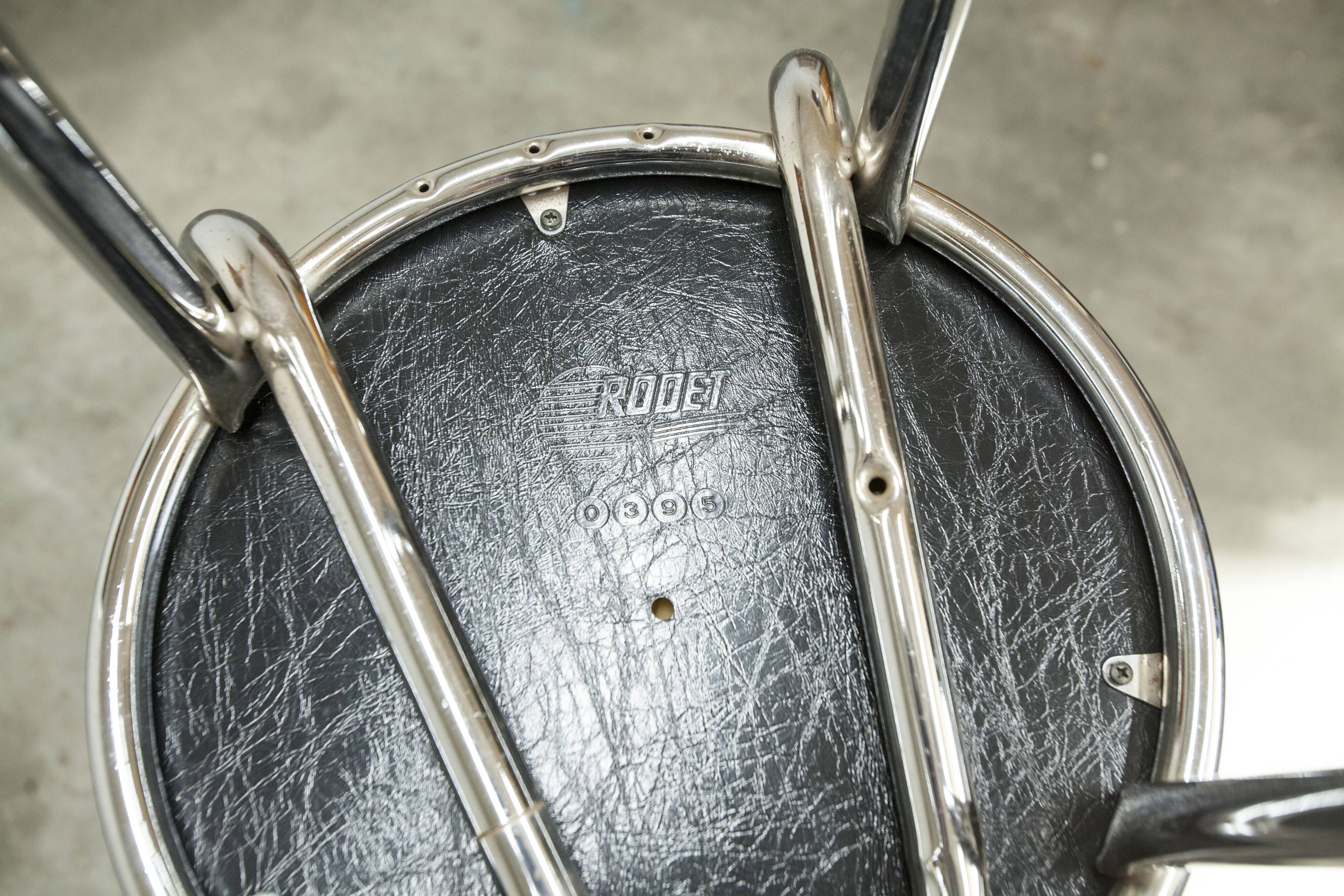 Pair of Rodet bar stools 1970 82.5cm