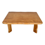 Table basse en orme vintage moderniste