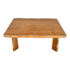 Vintage modernist elm coffee table
