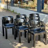 Chaise Kartell noire modèle 4875 Carlo Bartoli