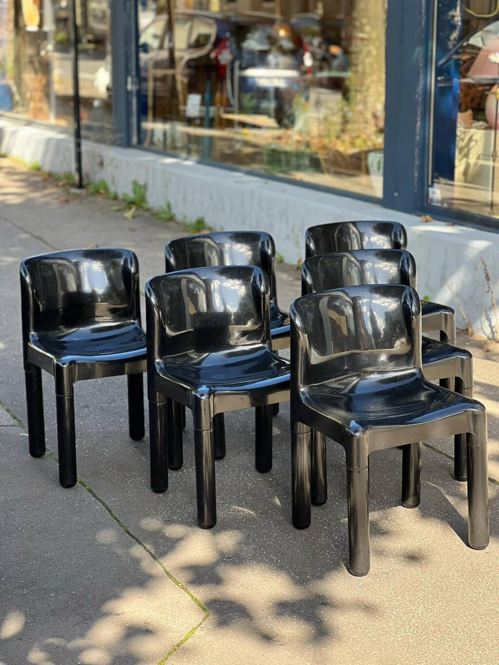Black Kartell chair model 4875 Carlo Bartoli | Selency