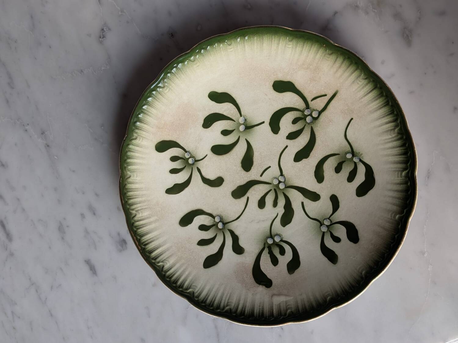 Plate from Digoin Sarreguemines