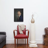 Old pastel portrait - series "The mustaches"