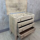 Small sanded chest of drawers