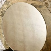 Large round double-layer mirror by Veca, Italy, 1970s