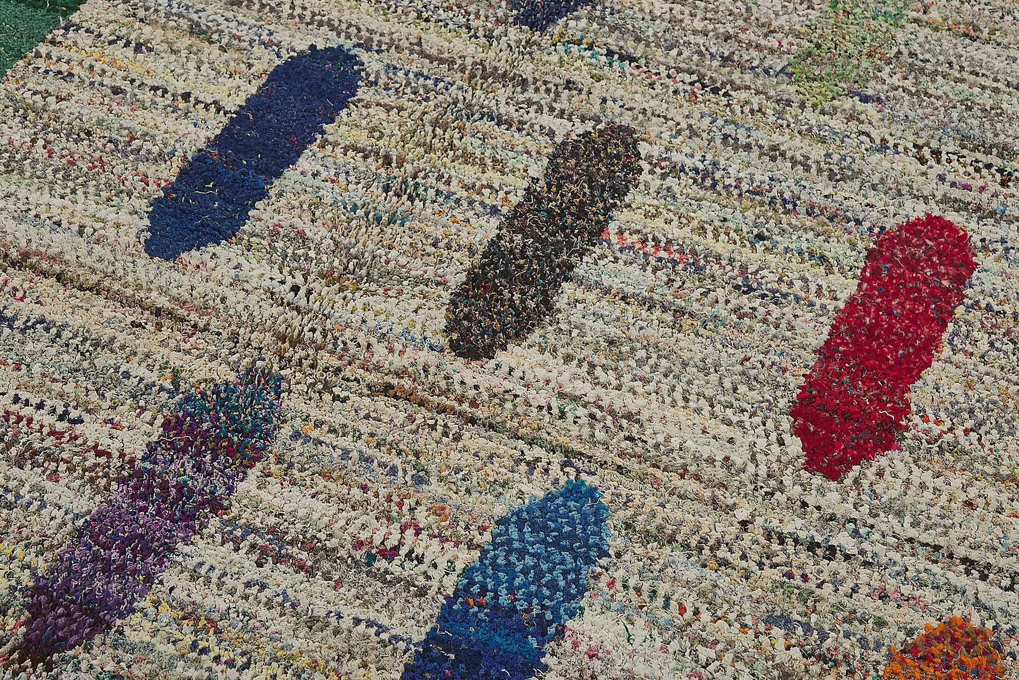 Handwoven Turkish Recycled Boho Rug 194 cm x 296 cm