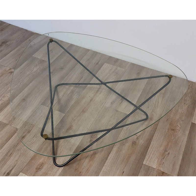 Table basse vintage « Jasmin » de Florent Lasbleiz pour Airborne 1950