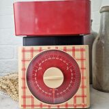 Terraillon kitchen scale vintage limited edition design tea towel 70s