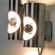 Pair of Space Age double pipe wall lights by Oxar France, 1960s-70s