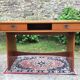 Bureau marine vintage en teck à 2 tiroirs