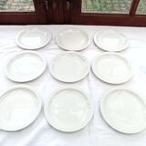 9 dessert plates Sarreguemines