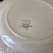 Lot of 6 hollow plates cap digoin sarreguemines model "lot" 30s