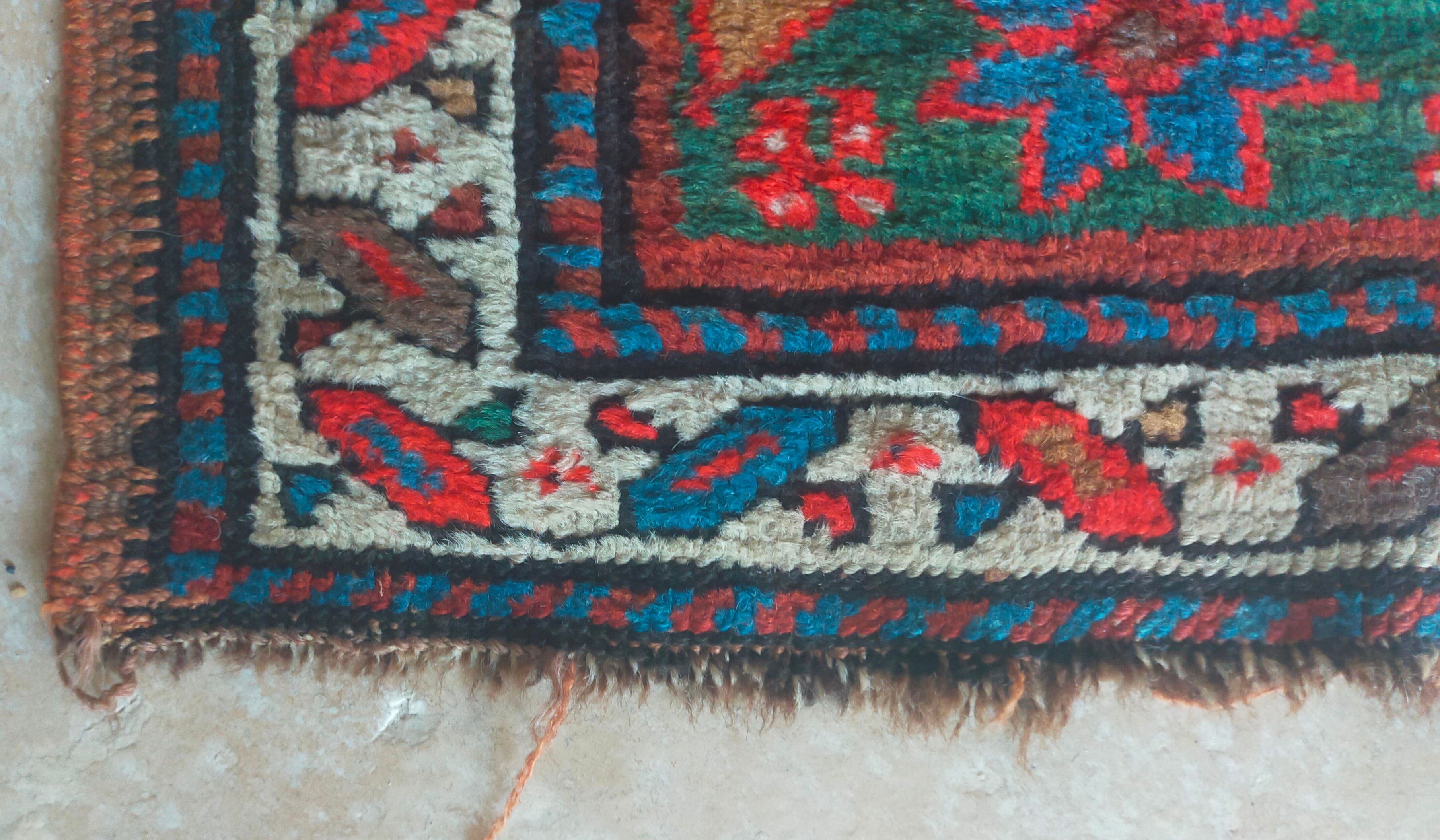 Vintage kilim carpet 197 x 130