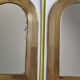 Set of three Moroccan brass mirrors in the form of arches, 43 cm