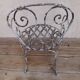 Fauteuil de jardin XIX° en fer forgé