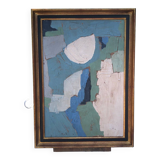 Peinture abstraite sur panneau