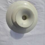 Dish on earthenware pedestal by KG Lunéville monogram L diam. 22 cm