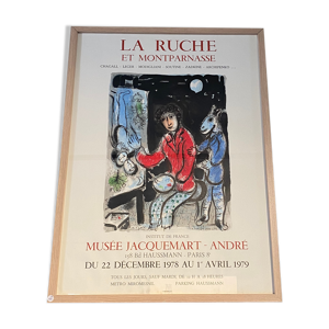 Affiche ancienne lithographie Marc