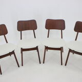 1960s Ib Kofod-Larsen Set Of 4 teak Dining Chairs Model 74 Denmark