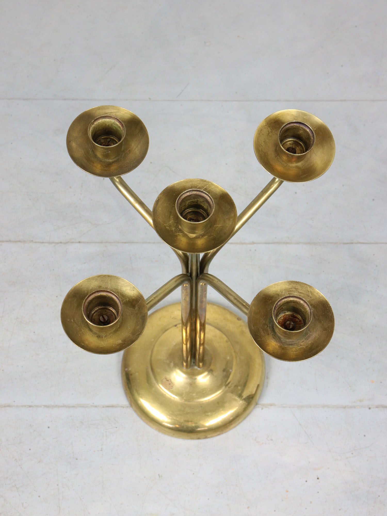 Vintage Brass 5-arm candlestick